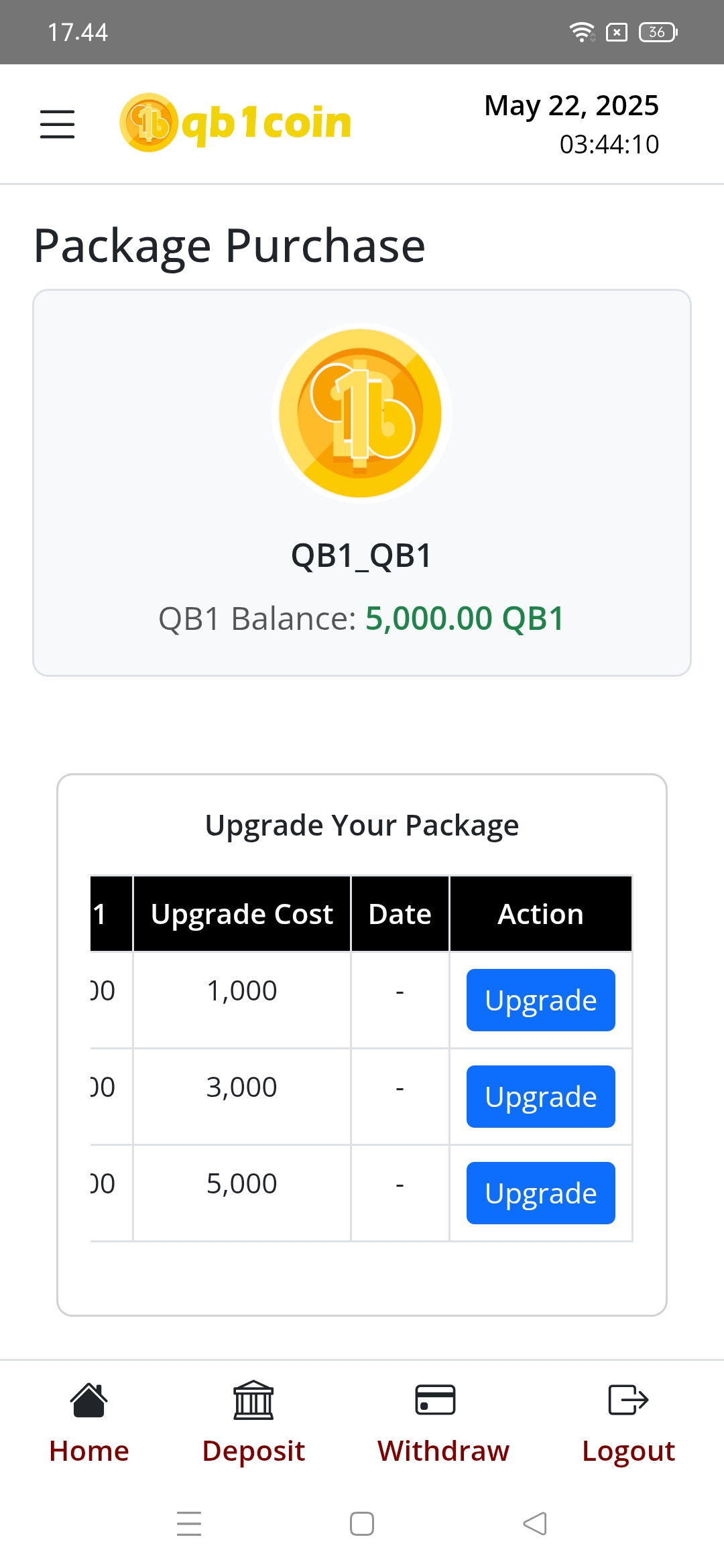 Pilih salah satu paket 